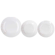 Dinner Set 18 Pieces Dream Gold White Porcelain
