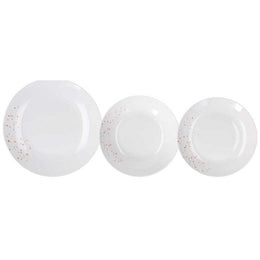 Dinner Set 18 Pieces Dream Gold White Porcelain