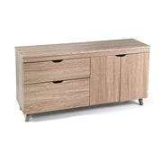 Mobile soggiorno sala basso porta tv cm 140x 38 x 62 h rovere