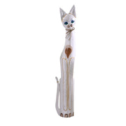 White beige wooden cat cm17x6h100