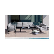 Calypso anthracite garden coffee table 110x60 cm