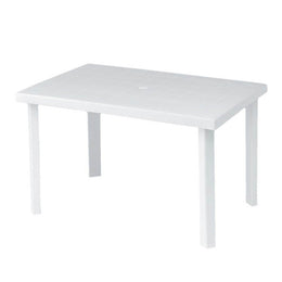 Rectangular table for outdoor 120x80x72 H cm white Calaf