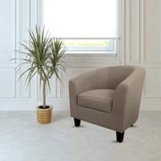 Halong armchair in beige fabric