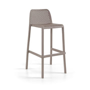 Tortora Polypropylene Oxy 99 H Stool - 50 x 45 x 99 cm
