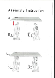 Rectangular natural wood table 60 x 150 x h 77 cm