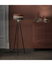 Idra floor lamp in pink and gray metal STS
