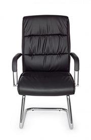 Sydney office armchair with black eco-leather armrests
