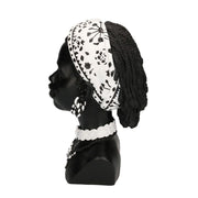 African woman bust resin statue cm18x20h30