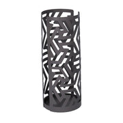 Round dark gray arrows metal cup holder cm ø8h20