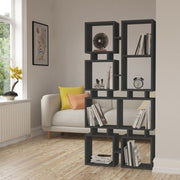 Double-sided bookcase Rail anthracite 79x166.5