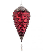 Fascinating Red Pinecone Pendant, 4x D140