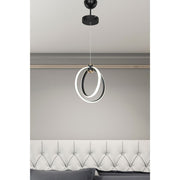 Felicia pendant lamp with two LED circles ASZ1591