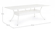 Ivrea outdoor table rectangular white 107x 213 cm