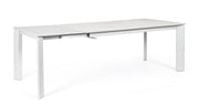 Extendable table Briva white gray