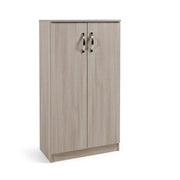 Elm multipurpose shoe cabinet in melamine wood 2 doors h130x71x38 cm