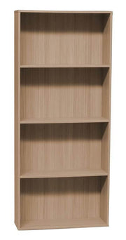 HOMEMANIA wall bookcase with brown wooden shelves - 73 x 24 x 170 cm