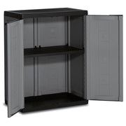 Low black gray wardrobe 68x39x85H cm. Jolly
