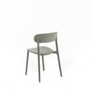 Light gray polypropylene chair 48x52x77,5h cm