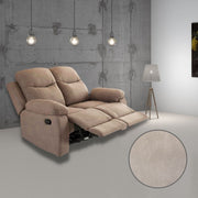 Chicago 2 seater reclining sofa in sand