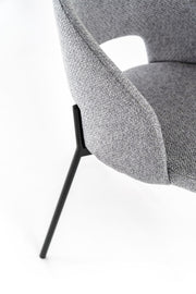 Set of 2 Fabric Chairs 52cm x 55.5cm x 78.5cm