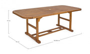 Tavolo Noemi Rettangolare Estensibile cm 150-200X90