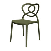 Lovely Olive Green Polypropylene Chair L59 x W53 x H82 cm