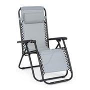 Martin deck chair light gray for outdoor
