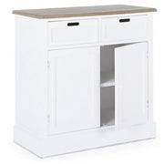 Sideboard in MDF two doors two drawers Bianca DOROTEA 84x39,5x h85 cm