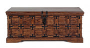 Opening chest Jaipur decorative walnut wood cm 110x 63x 45h