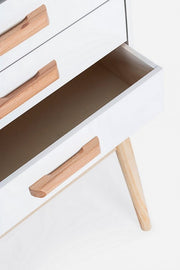 ORDINARY white chest of drawers 5 drawers 88h cm