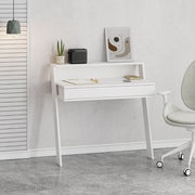 Cowork white wall desk with drawer 94 cm.