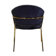 Rotterdam black velvet armchair h82 cm