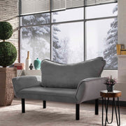 Gray Chatto 2 seater sofa with reclining armrests