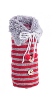 12x Wallis Stripe Red Bottle D8x23H