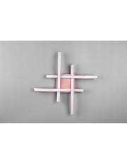 Plafoniera Moderna Design Hashtag Route Oro Rosa Led 4000k Trio Lighting