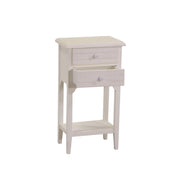 Nuremberg wooden cabinet 2 drawers +1 cream top cm37x26h70