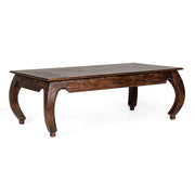 Jaipur opium coffee table in fusion style wood cm 130x70
