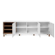 White oak 3-door sideboard 200x35xh.64.5 cm