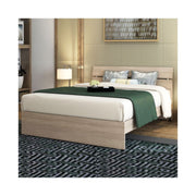 Double bed in wood for bedroom elm color cm 200x171xH 98