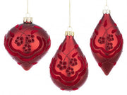 12x Red Daisy Pendant Assortment