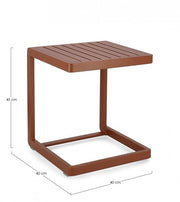 2x Konnor Coffee Table 40X40 Terracotta