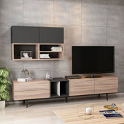 Diany 195 anthracite oak storage wall