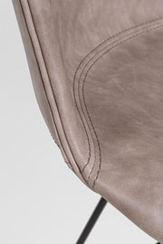 Sedia vintage Loft nero beige cm 56 x 54 x 76 