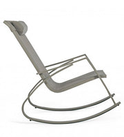 Bizzotto Tortora rocking garden armchair