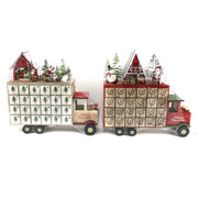 Red van led wooden calendar cm32x7h32