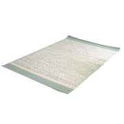 Green herringbone polyester carpet cm60x180x0.6