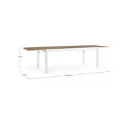 Outdoor table 200-300x95x74h White Iperbriko