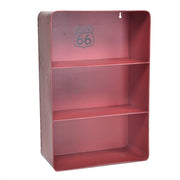 Rectangular red bristol metal shelf 3 shelves cm29,5x15h45