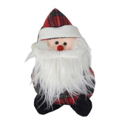 Red Santa Claus fabric doorstop cm16x17h36
