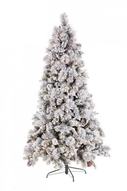 Glitter Christmas Tree - 7ft Tall with 300 Lights